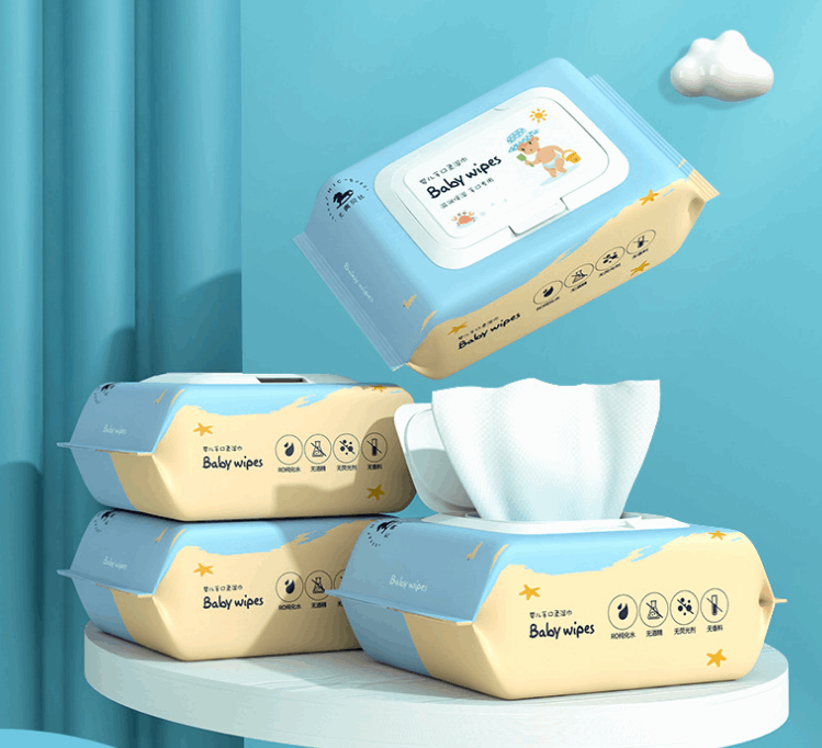 Special Wet Tissue Paper With Cover For Newborn Baby's Mouth