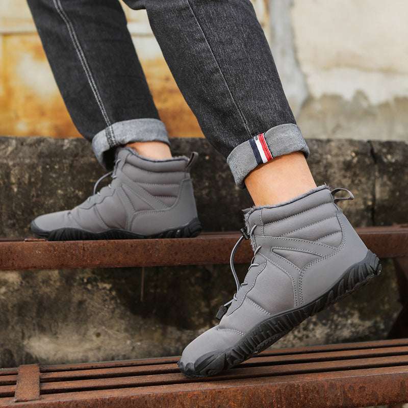 Couple Fleece-lined Hiking Shoes Non-slip Casual - globaltradeleader