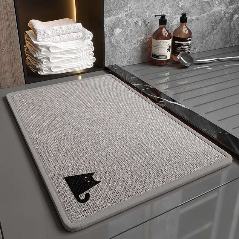 Home Fashion Linen Bathroom Mats Non-slip - globaltradeleader