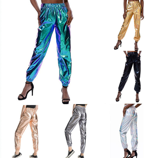 Fashion Casual Colorful Solid Color High-elastic Women's Trousers - globaltradeleader