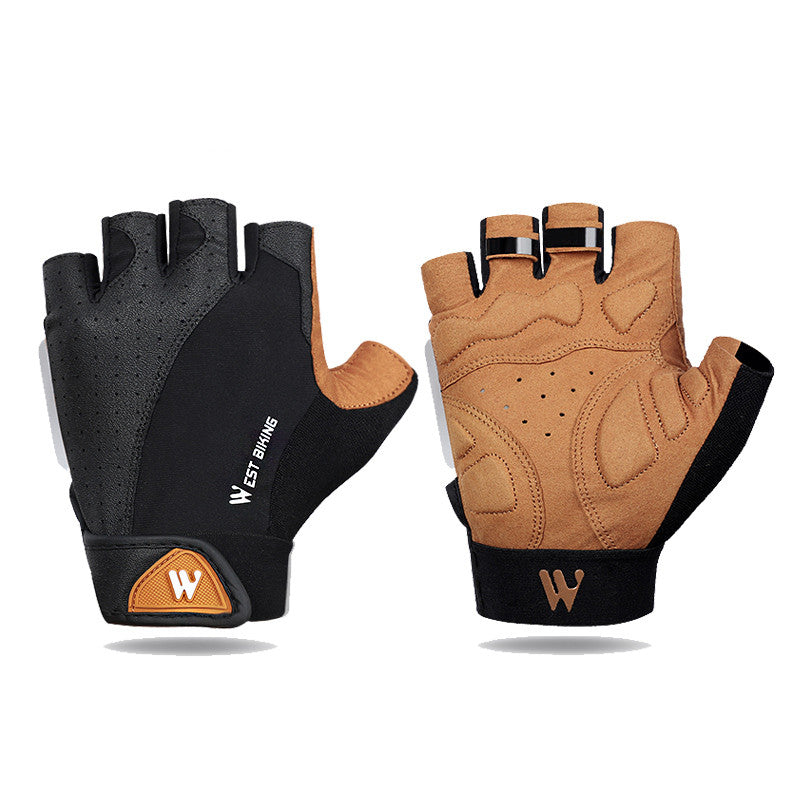 Half-finger touch screen cycling motorcycle bike gloves