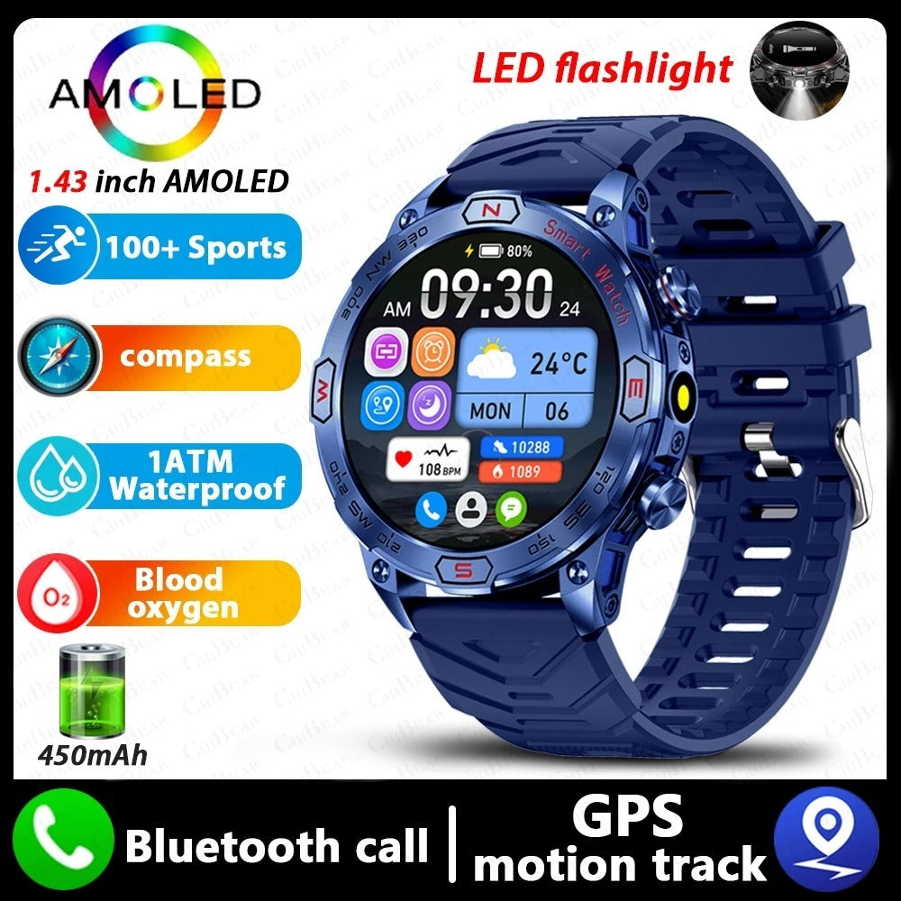 Smart Watch HD AMLOED Screen Bluetooth Calling Sports Watch - globaltradeleader