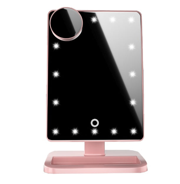 Touch Screen Makeup Mirror With 20 LED Light Bluetooth Music Speaker 10X Magnifying Mirrors Lights - globaltradeleader