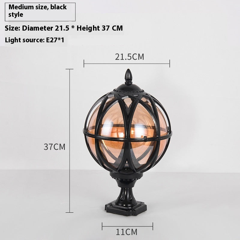 Wall Ball Pillar Lamp Outdoor Simplicity - globaltradeleader