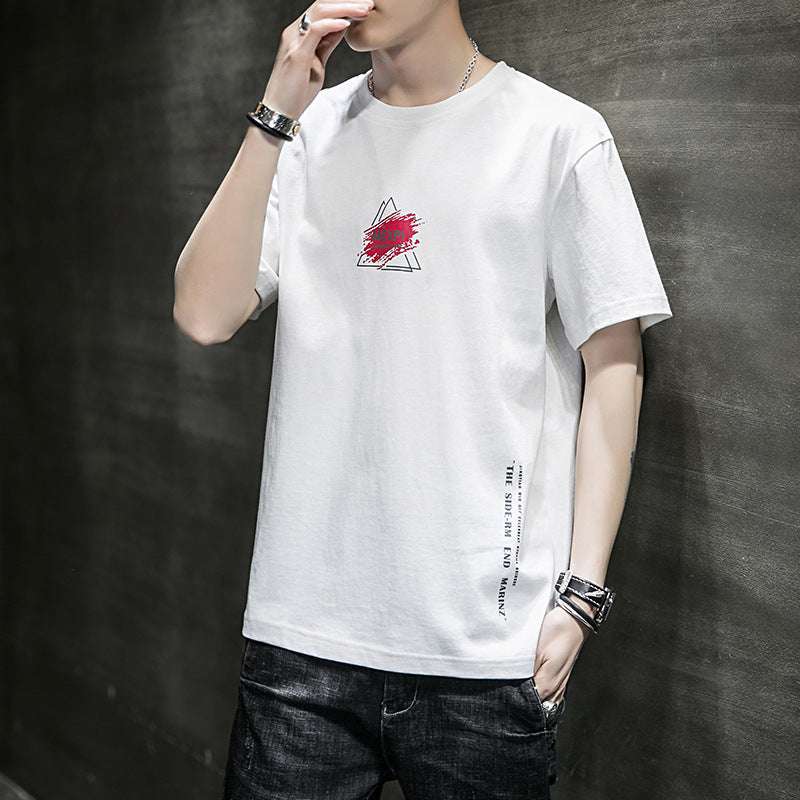 New Hong Kong Fashion Brand Cotton Short Sleeve T-shirt - globaltradeleader