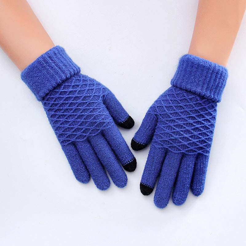 Female winter gloves touch screen five fingers - globaltradeleader