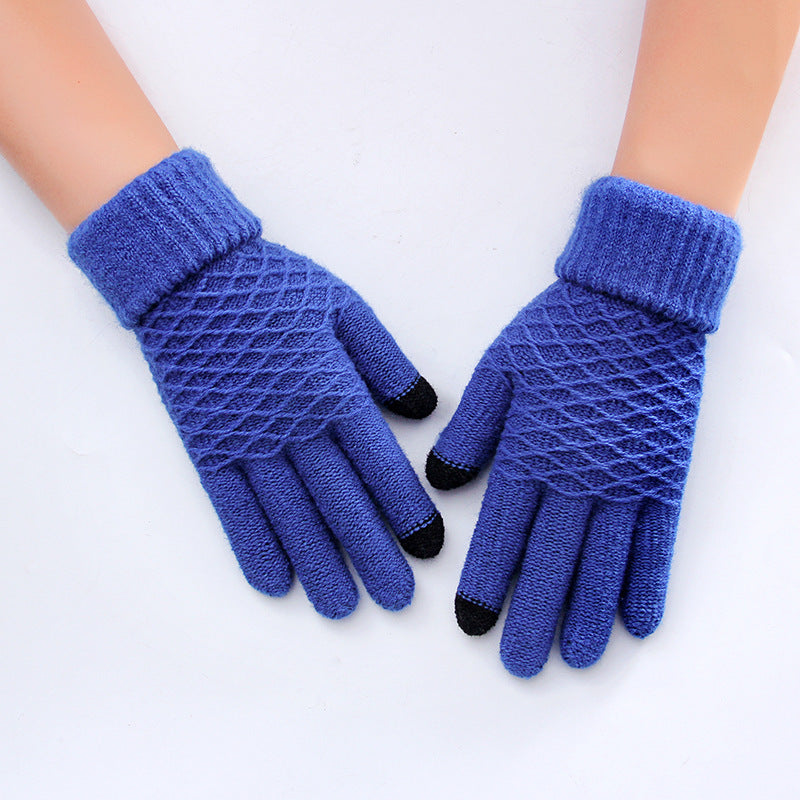 Female winter gloves touch screen five fingers - globaltradeleader