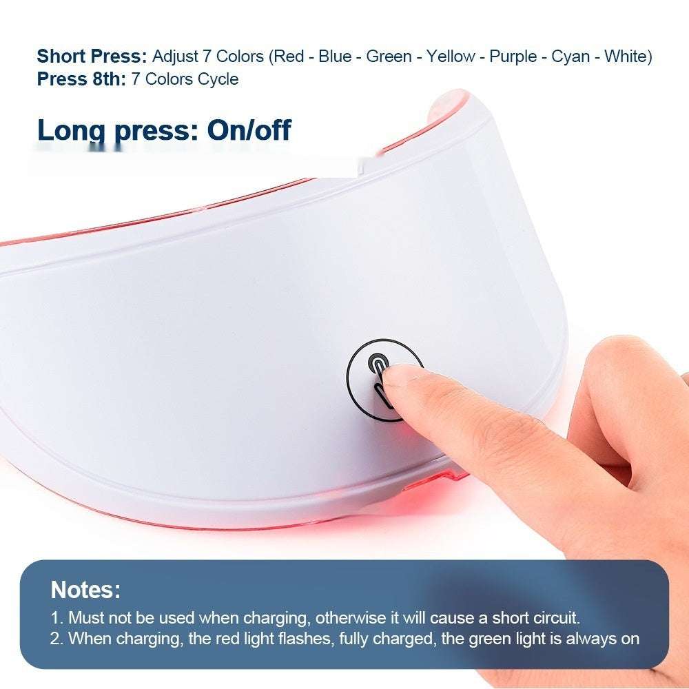 Neck Beauty Instrument Neck Colorful Light LED Import Fade Neck Pattern 7 Color Touch Style - globaltradeleader