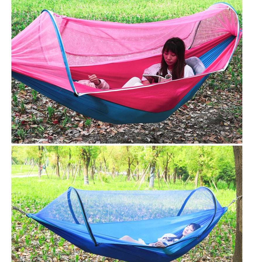 2 Person Portable Outdoor Mosquito Parachute Hammock - globaltradeleader