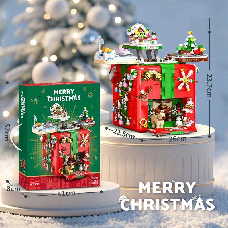 Christmas Organ Box Christmas Tree Music Box Creative Building Blocks Toys - globaltradeleader
