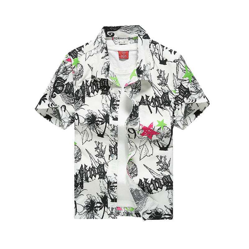 Hawaiian print shirt - globaltradeleader