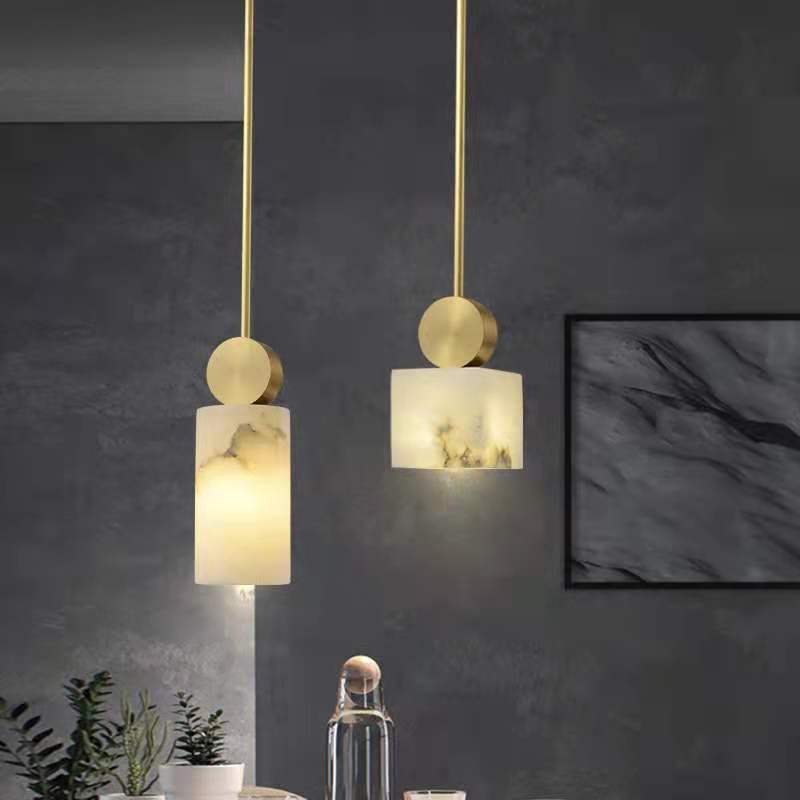 Simple Bedside Chandelier Bedroom Dining Room Marble Chandelier - globaltradeleader