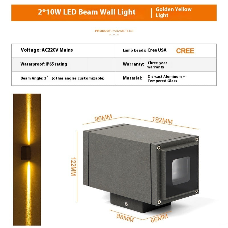 Wall Lamp Outdoor Waterproof Facade Lighting Double Head - globaltradeleader