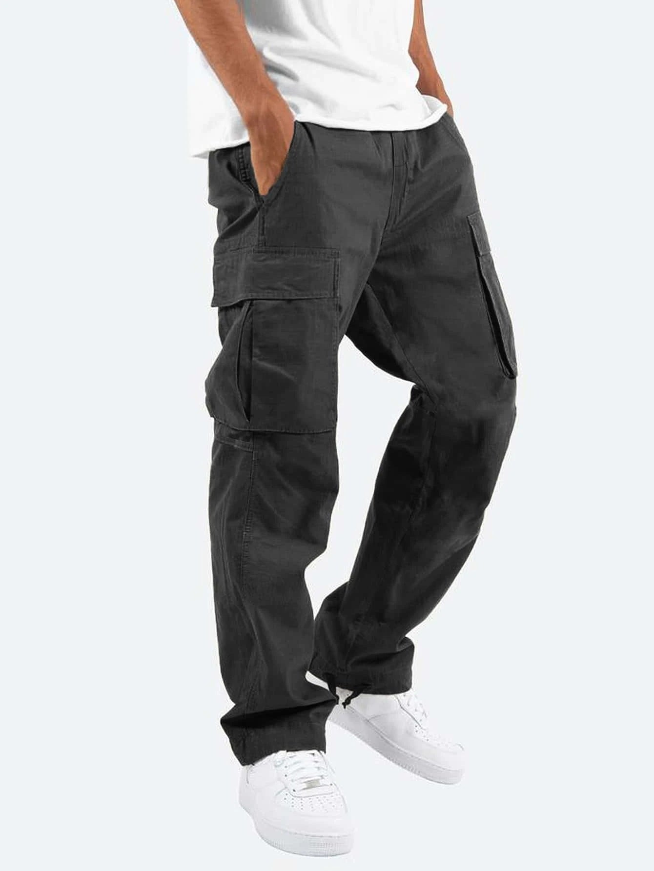 Men's Workwear Drawstring Multi-pocket Casual Pants - globaltradeleader