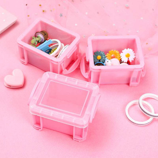 Creative Mini Portable Girls Ring Earrings Jewelry Box