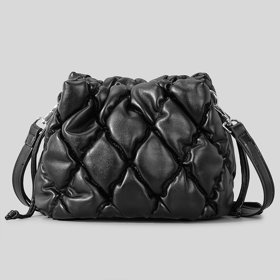 Women's PU Rhombus Stitching Handbag - globaltradeleader