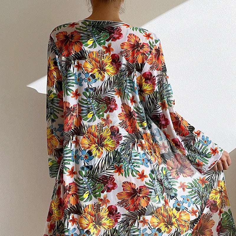 Women's Long Blouse Split Bikini Plus Size Suit - globaltradeleader