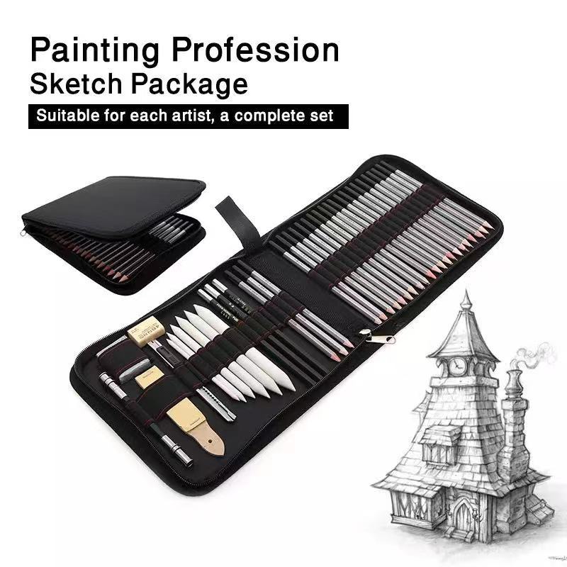 39 Pieces Of Sketch Drawing Pencil Set