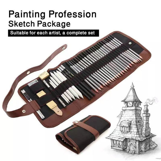 39 Pieces Of Sketch Drawing Pencil Set