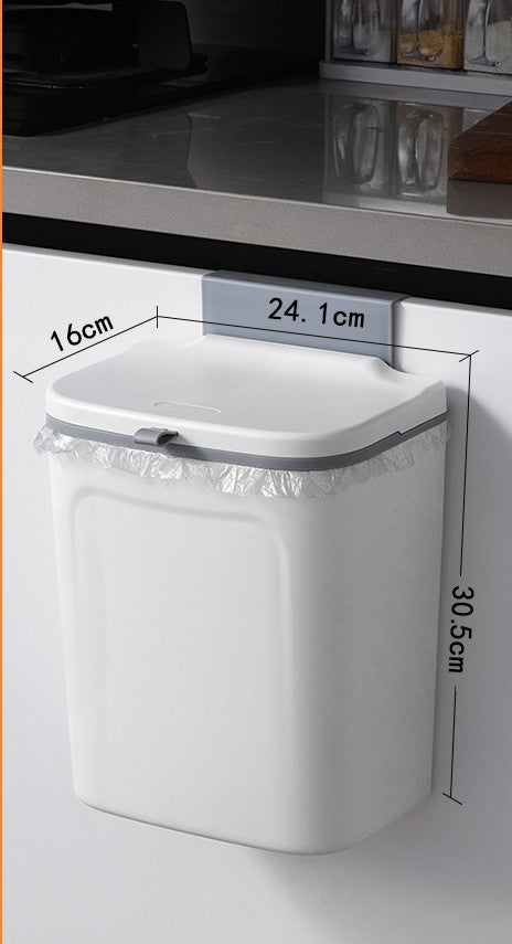 Wall-mounted Toilet Special Paper Basket Household Kitchen Waste Dry And Wet Trash Can - globaltradeleader