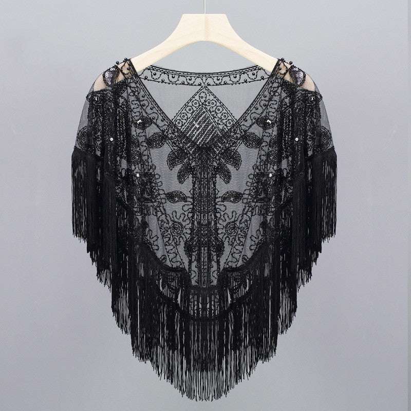 Women's Short Tassel Shawl
