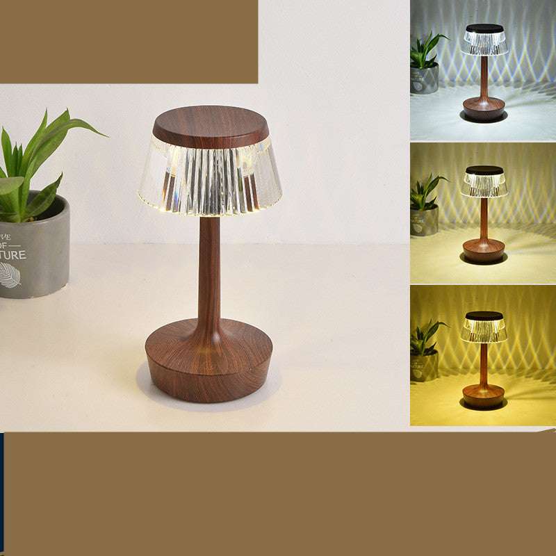 New Net Celebrity Crystal Table Lamp Creative Mushroom Bedside Bedroom