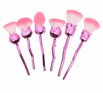 New 6 Roses Color Handle Makeup Brush Makeup Brush Beauty Makeup