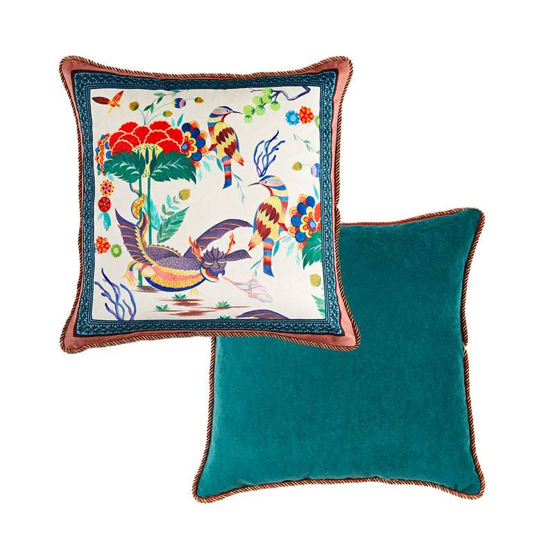 Plush Bedside Backrest Cover Sofa Lumbar Pillow