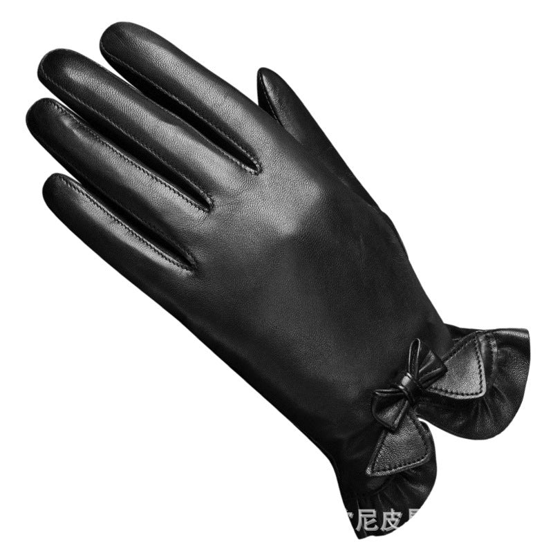 Women's Winter Warm Touch Screen Leather Gloves - globaltradeleader