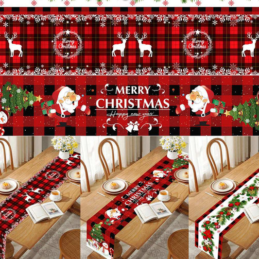 Christmas Cloth Party Atmosphere Venue Table Runner