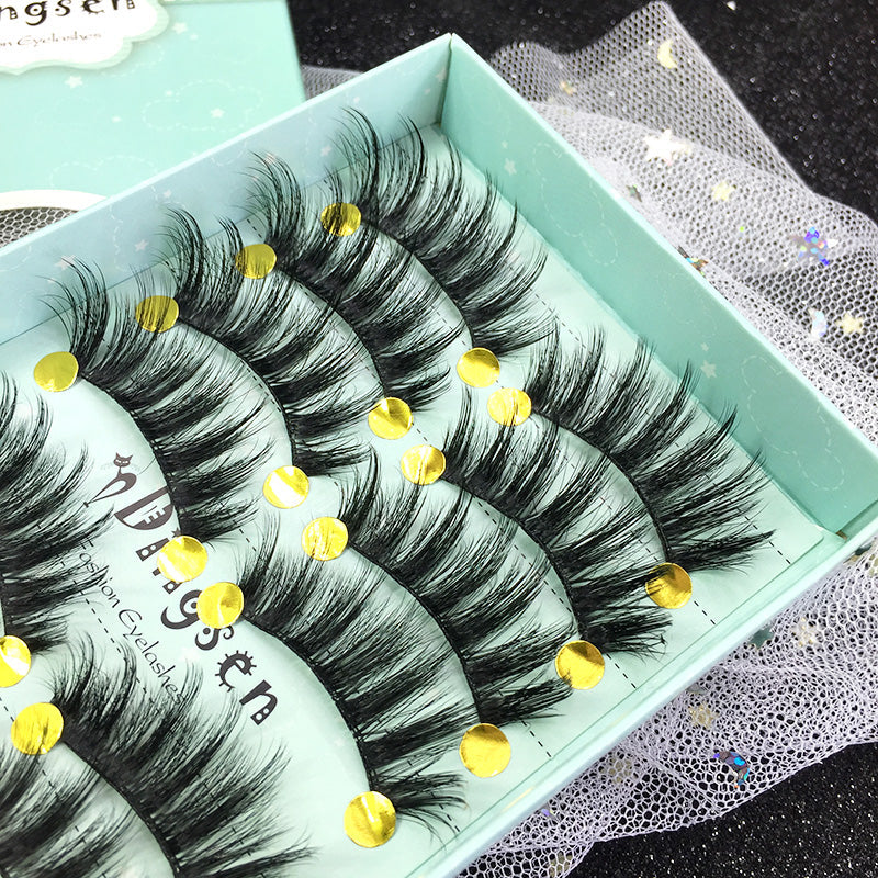 3D 10 pairs of European and American big eye makeup false eyelashes