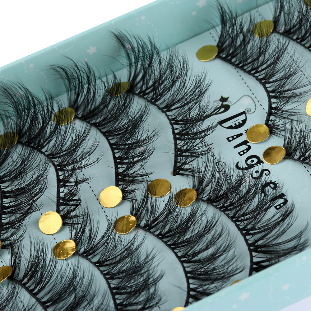 3D 10 pairs of European and American big eye makeup false eyelashes