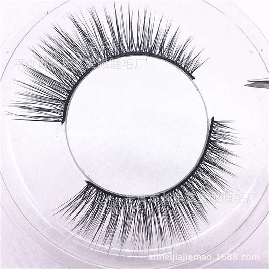 3D-16 Natural Eye Tail Elongation Eyelash Manufacturer Direct Selling Pure Handmade Soft Mink Hair Cotton Terminals