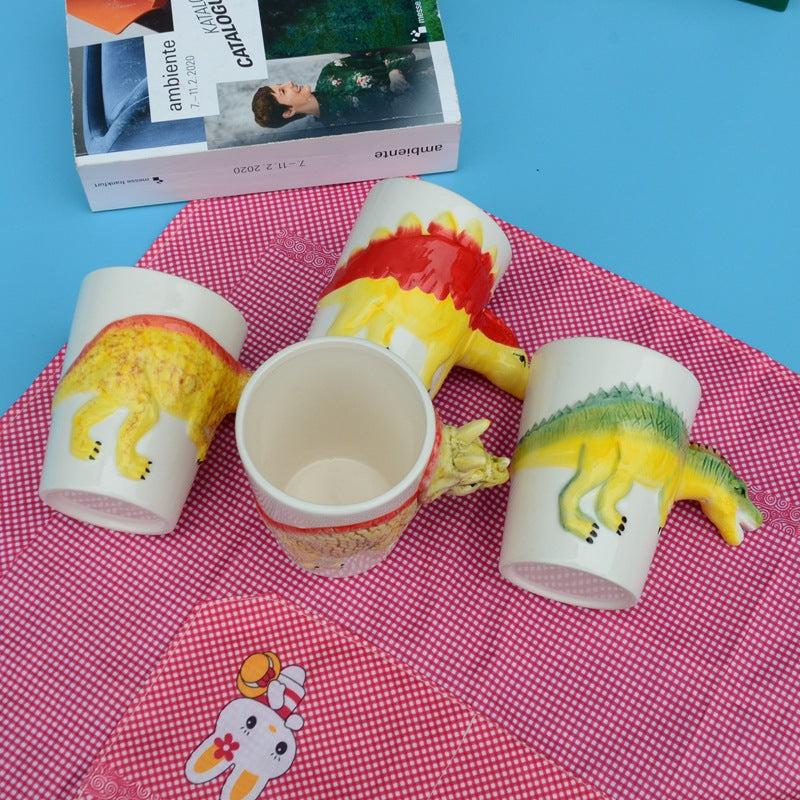 3D Ceramic Dinosaur Shape Cup Special-shaped Hand-painted