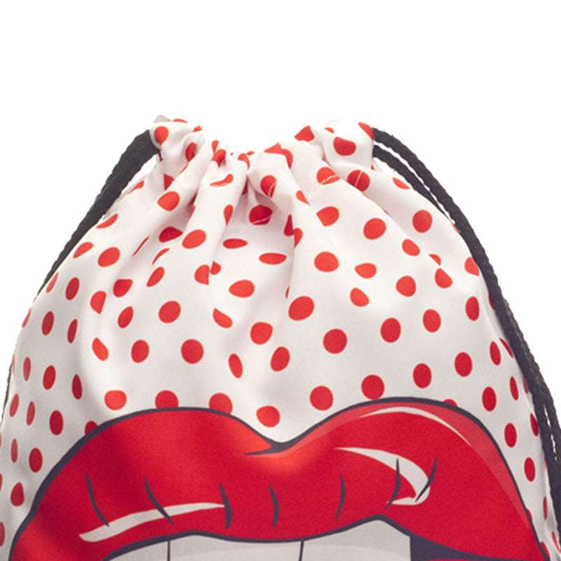 3D Digital Print Drawstring Pocket Shopping Storage Drawstring Backpack Backpack Drawstring Bag