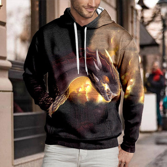 3D Digital Printing Men's And Women's Hoodie Pullover