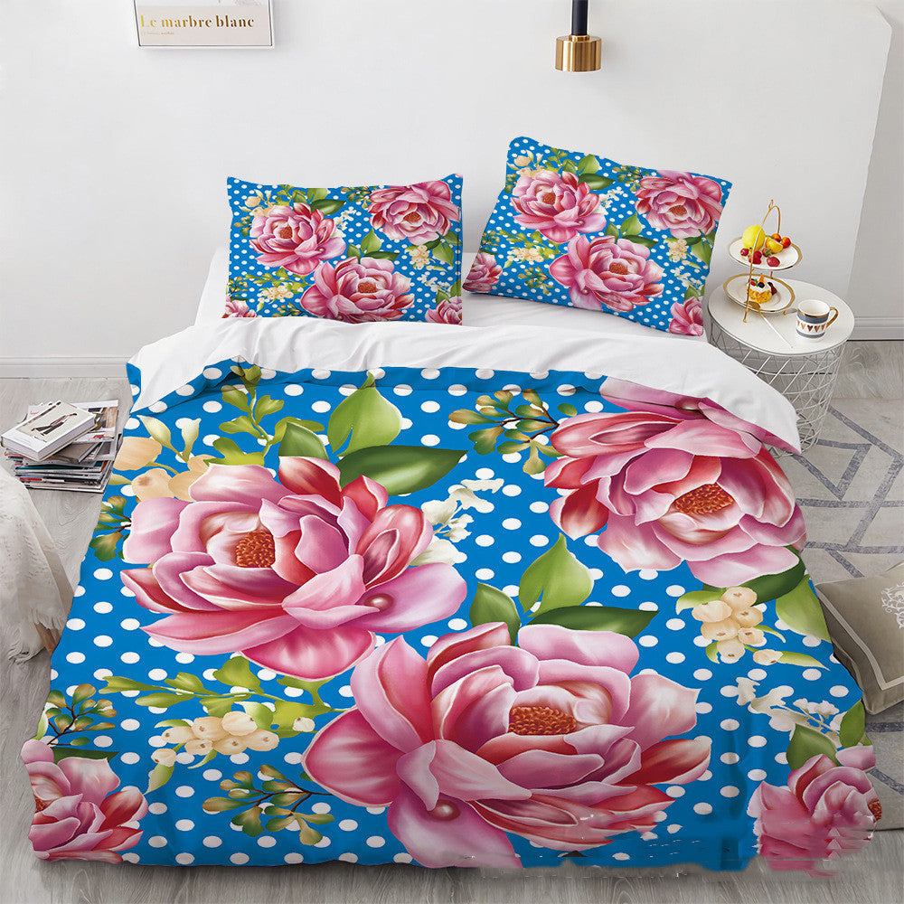 3D Digital Printing Three-piece Home Rose Series