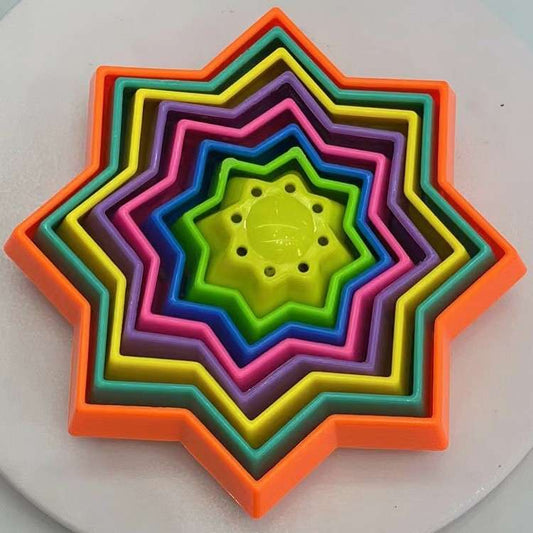 3D Magic Star Die Die Le Plastic Decompression Toys