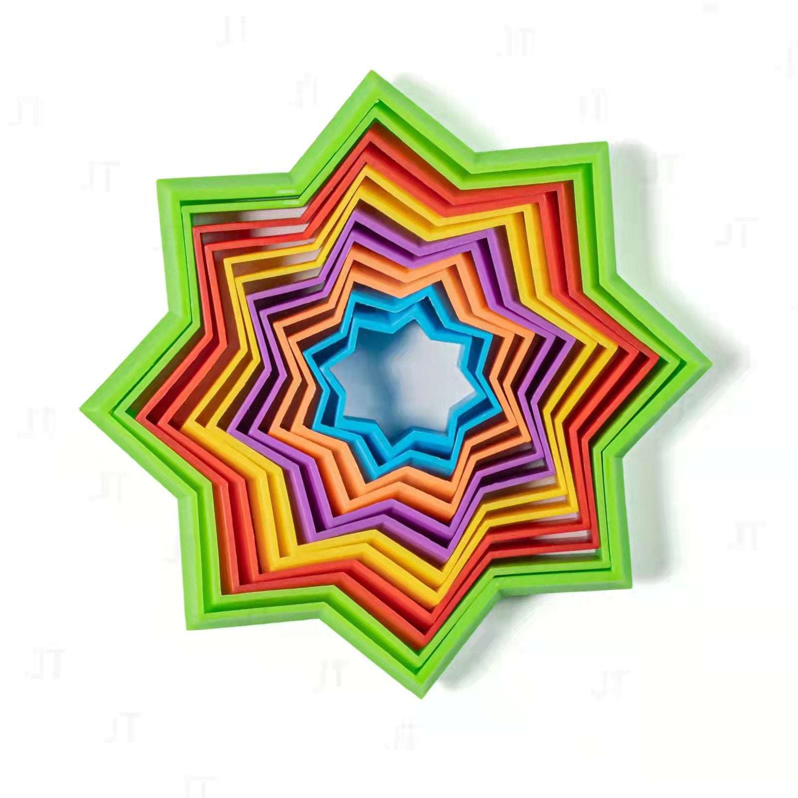 3D Magic Star Die Die Le Plastic Decompression Toys