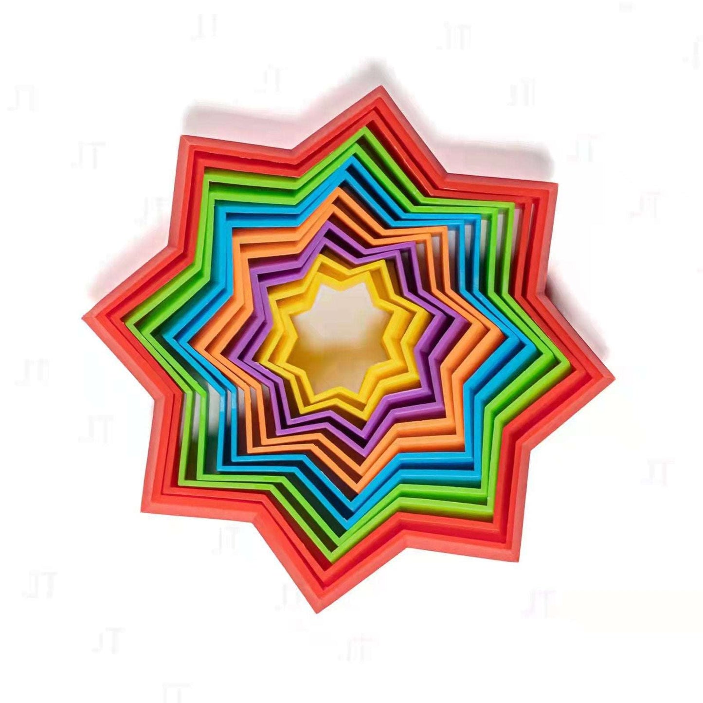 3D Magic Star Die Die Le Plastic Decompression Toys