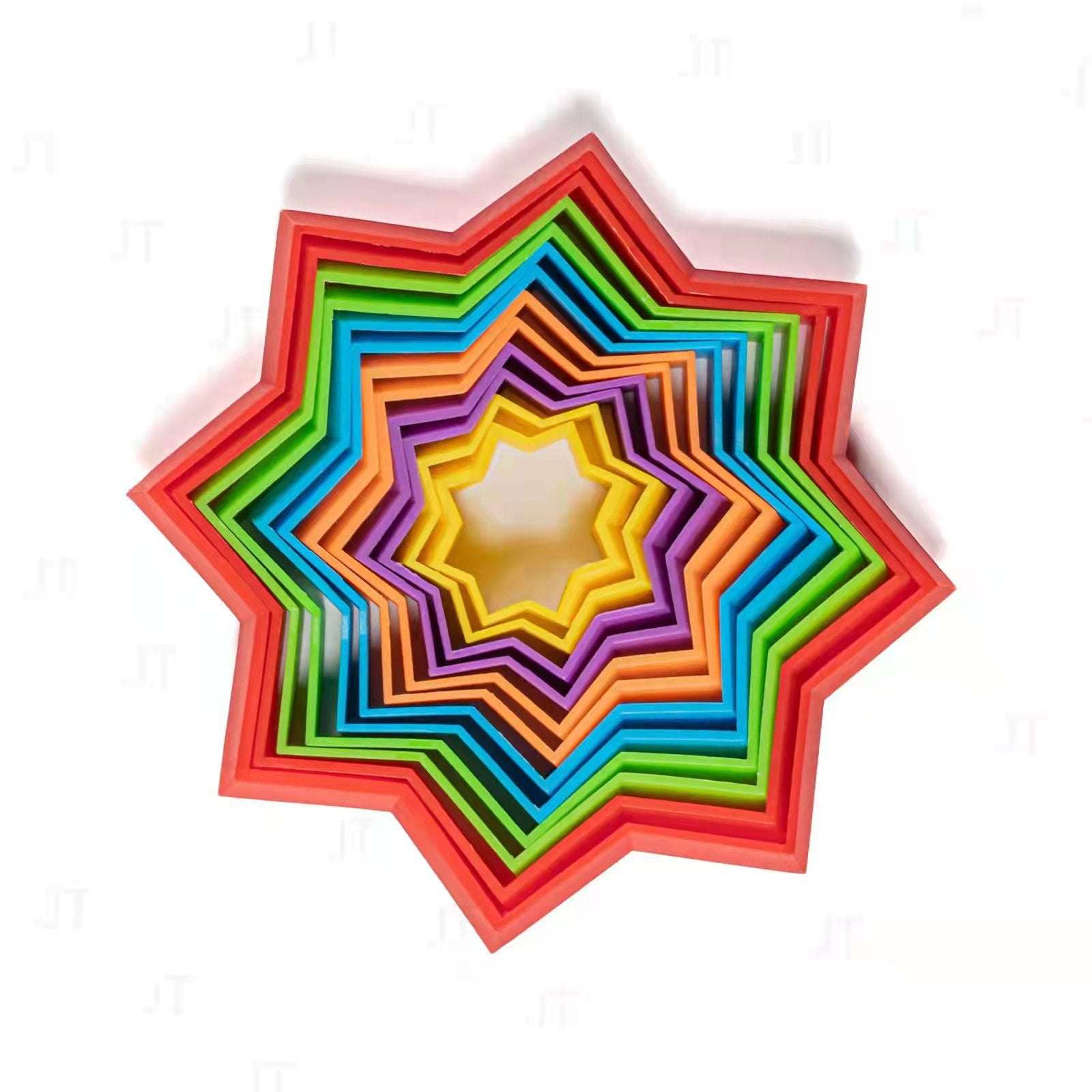 3D Magic Star Die Die Le Plastic Decompression Toys