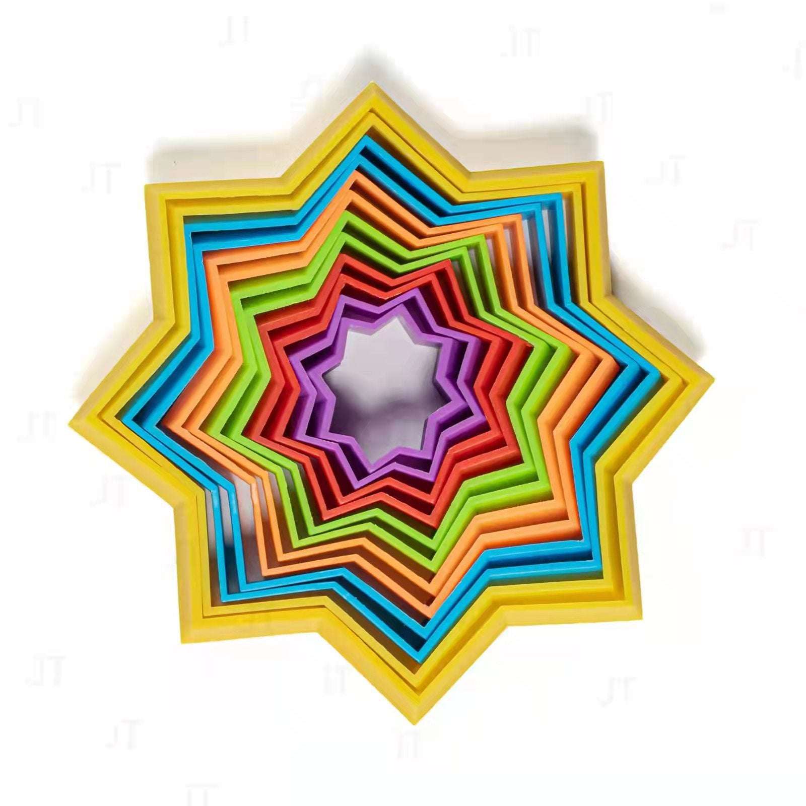 3D Magic Star Die Die Le Plastic Decompression Toys