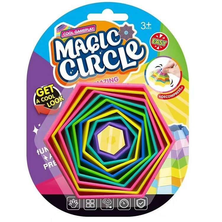 3D Magic Star Die Die Le Plastic Decompression Toys