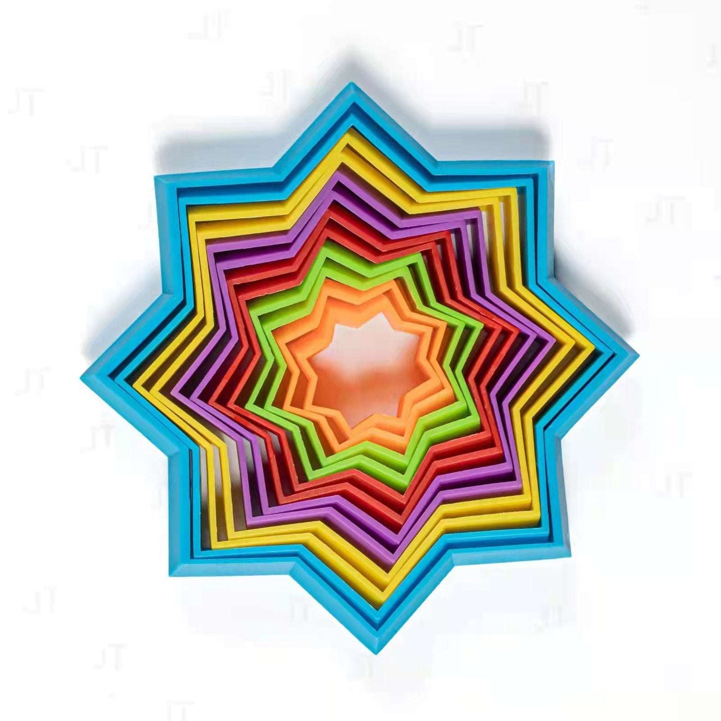 3D Magic Star Die Die Le Plastic Decompression Toys