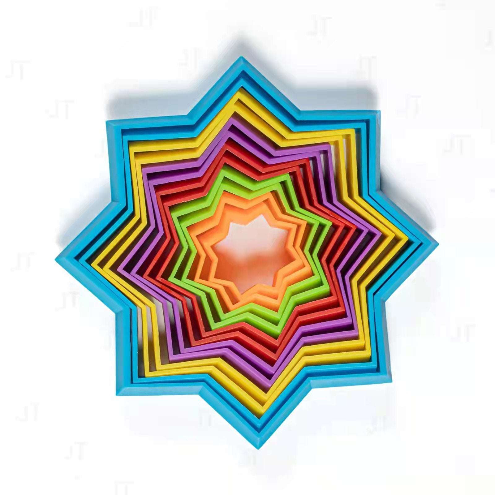 3D Magic Star Die Die Le Plastic Decompression Toys