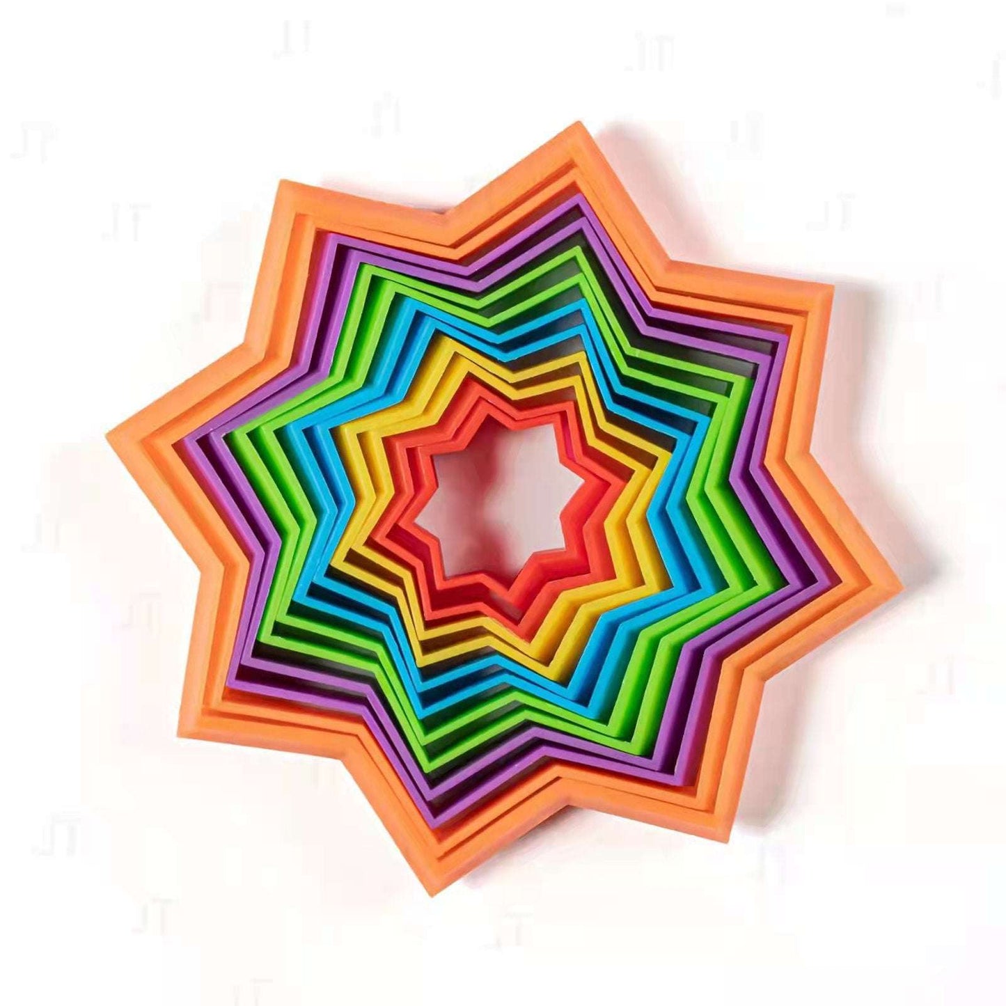 3D Magic Star Die Die Le Plastic Decompression Toys