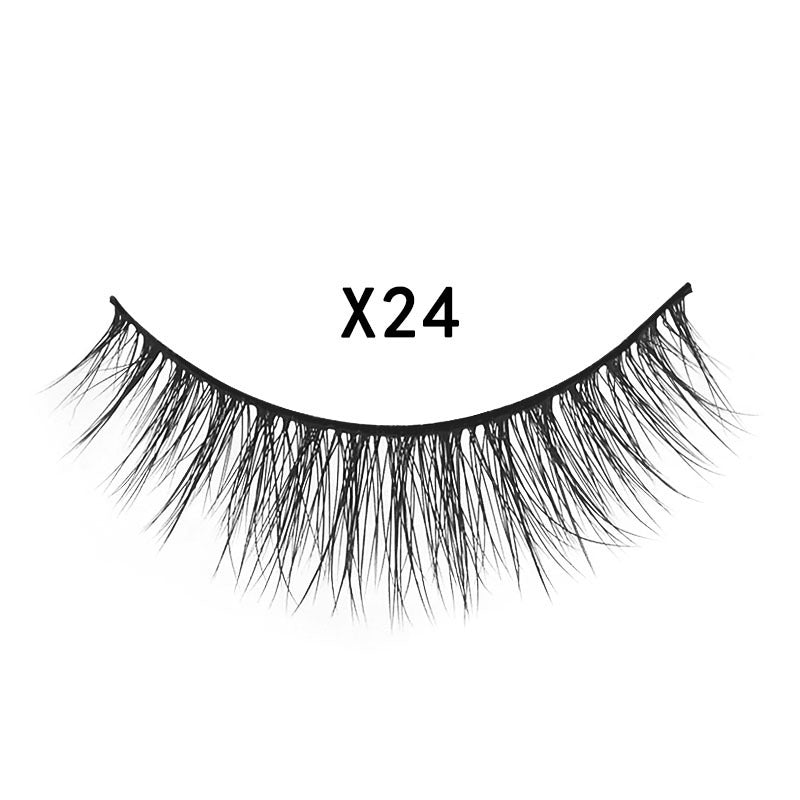 3D Mink Hair Natural Cross Eyelashes 3 Pairs
