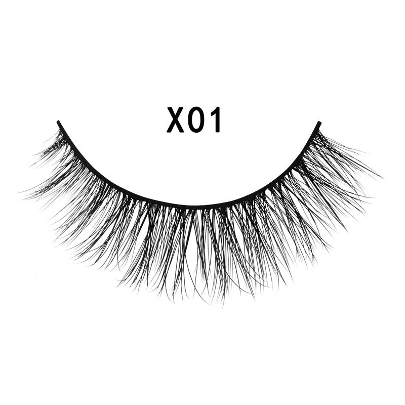 3D Mink Hair Natural Cross Eyelashes 3 Pairs