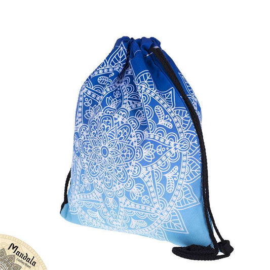3D Printed Mandala Pattern Drawstring Drawstring Pocket Shopping Bag