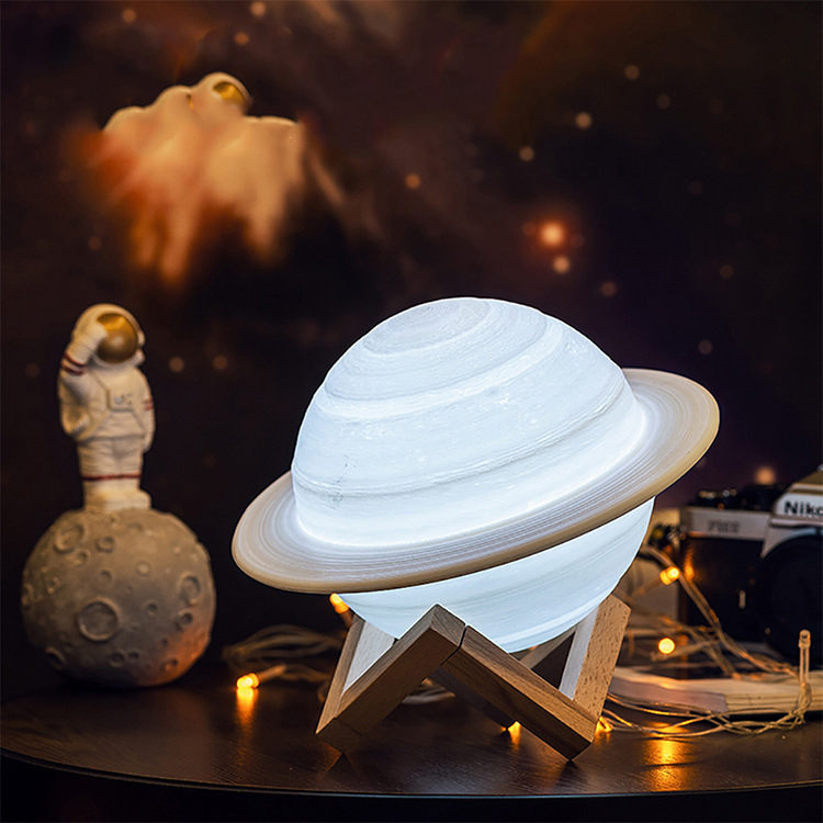 3D Printing Saturn Lamp Smart Moon Lamp Home Night Light Led Lamp Creative Table Lamp Bedside Lamp Birthday Gift